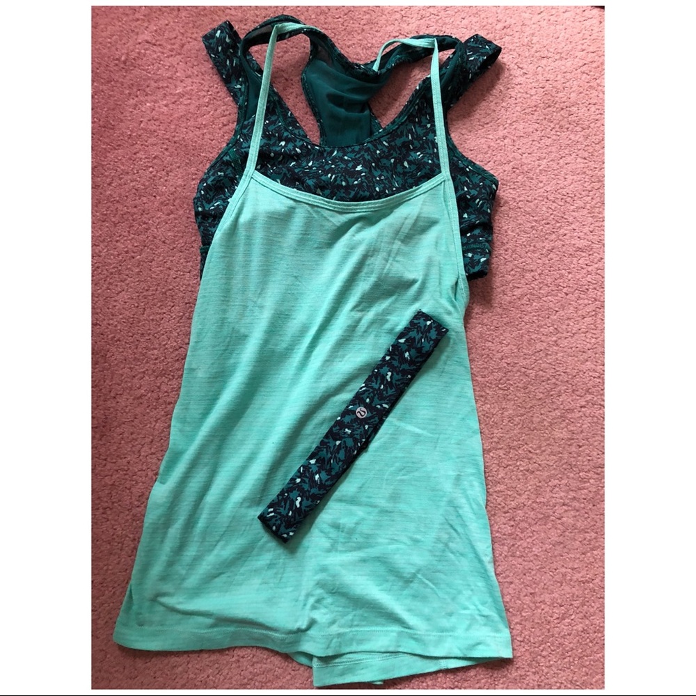 Lululemon tank top and headband set
